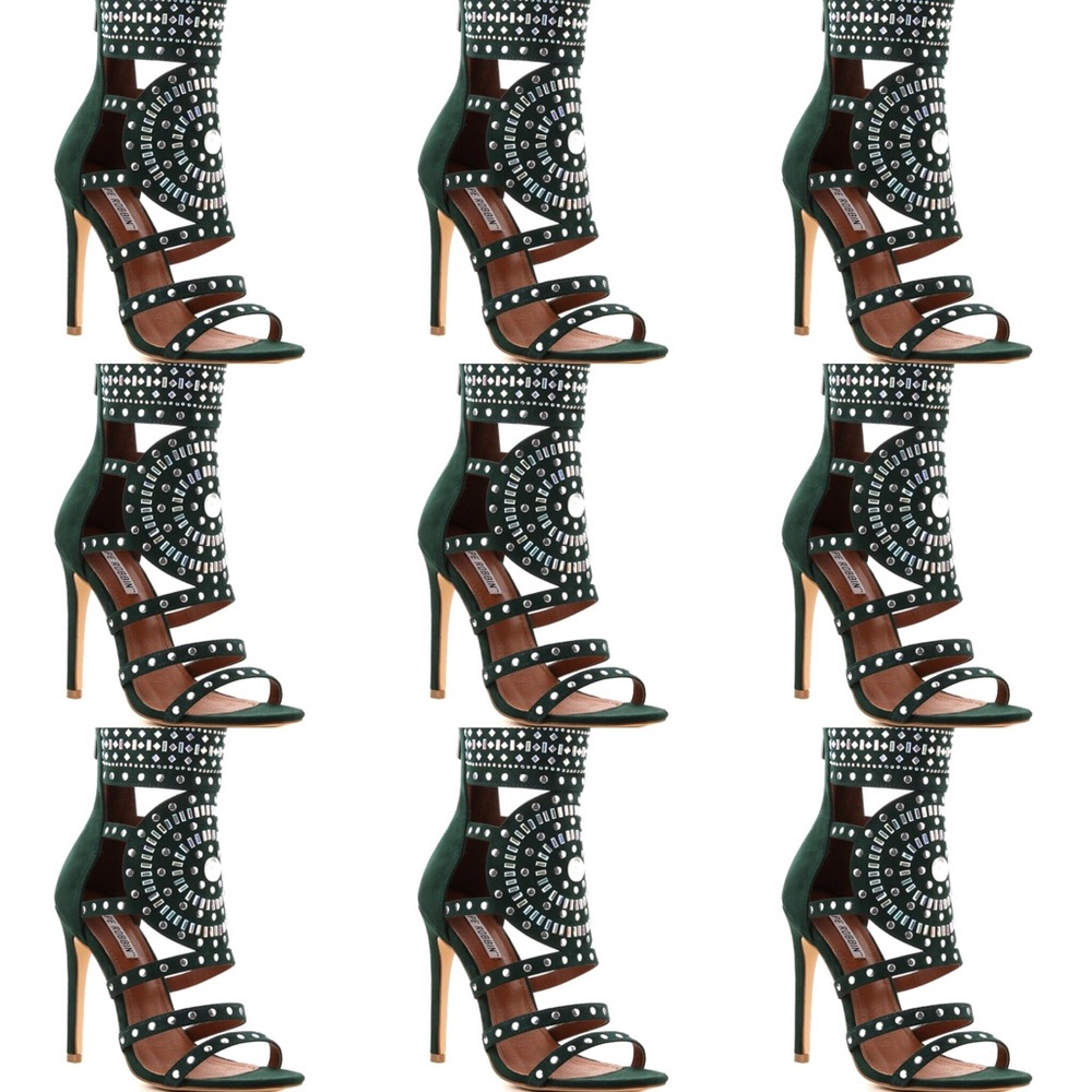 Studded strapped open for heel - Picture 2 of 2